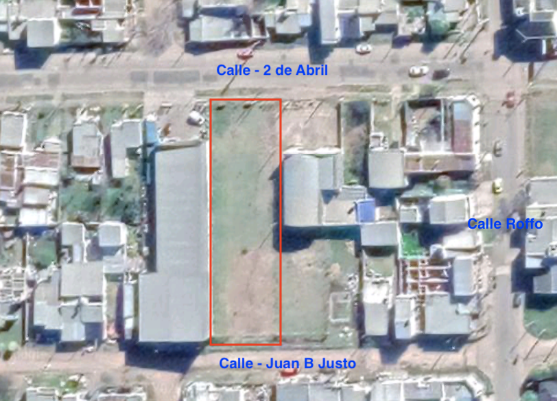 Terreno 1134 m². Sobre Avenida 2 de Abril - Doble acceso.