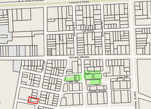 TERRENO 200 M2 SOBRE CALLE LAS LILAS 