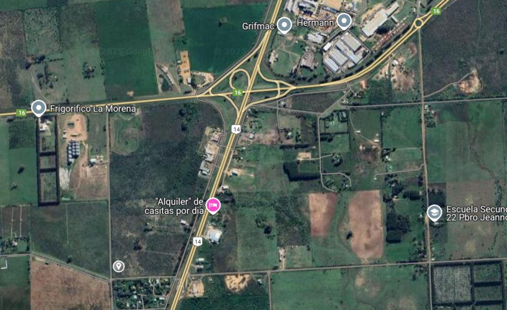Chacra 3 hectáreas - Ruta Nacional 14, próximo ingreso a Gualeguaychú 